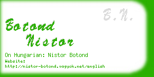 botond nistor business card